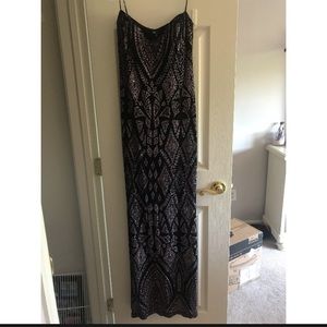 Strapless prom dress